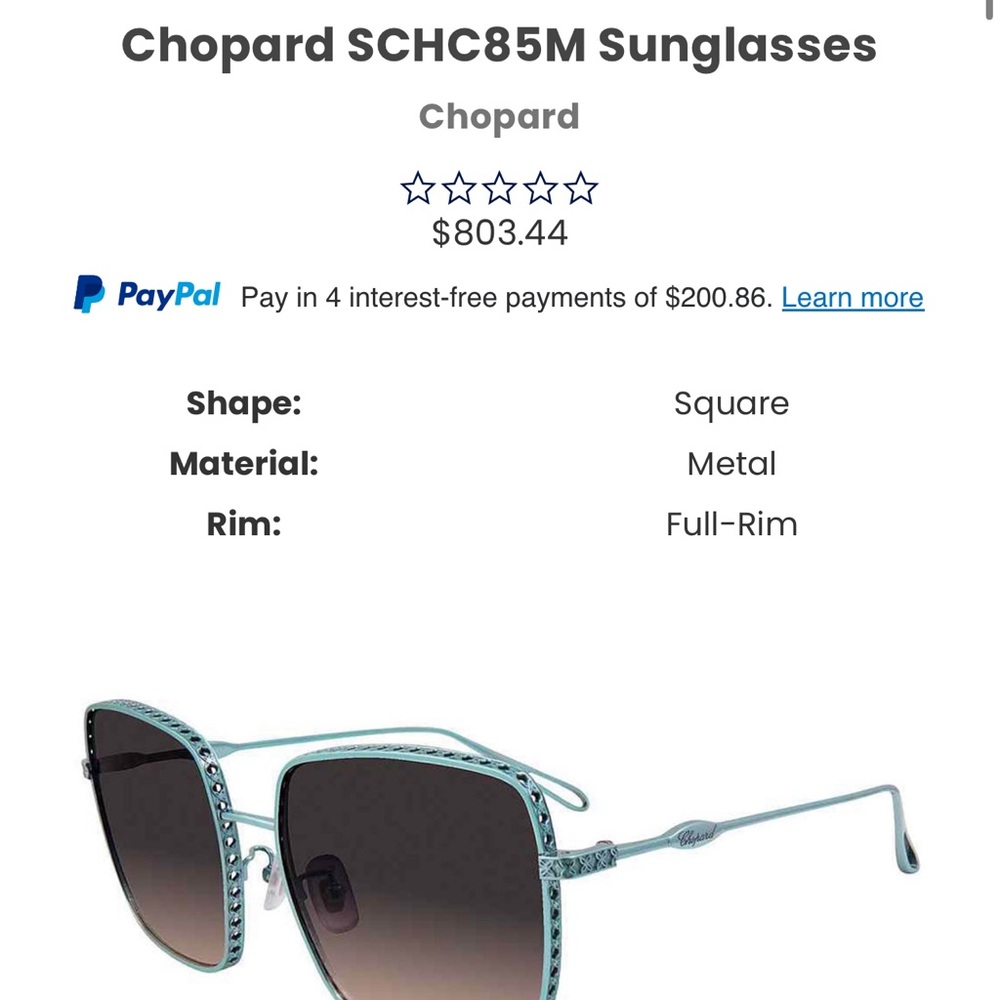 Chopard SCHC85M Sunglasses